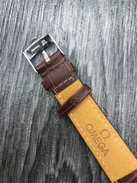 omega leather watch straps|authentic watches omega straps.